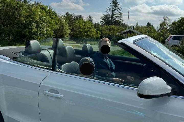 Hvid Audi A5 Cabriolet fra 2013