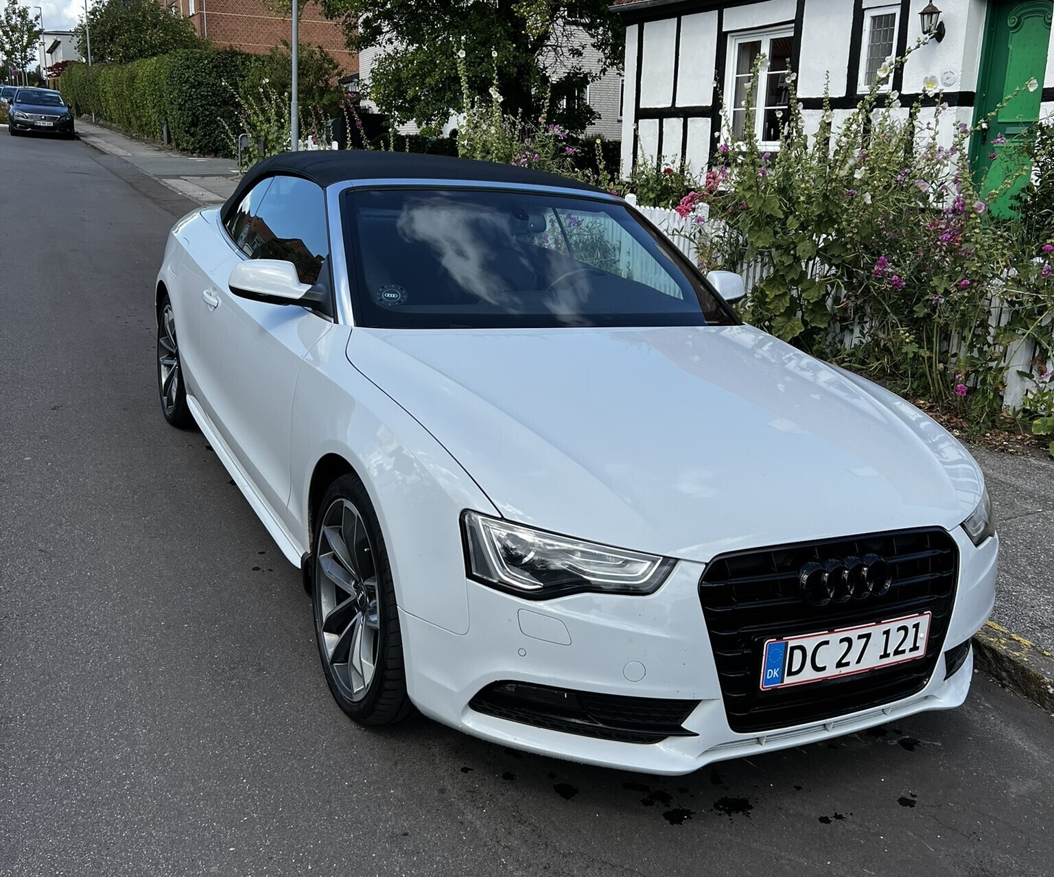 Hvid Audi A5 Cabriolet fra 2013