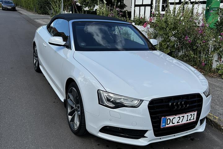 Hvid Audi A5 Cabriolet fra 2013