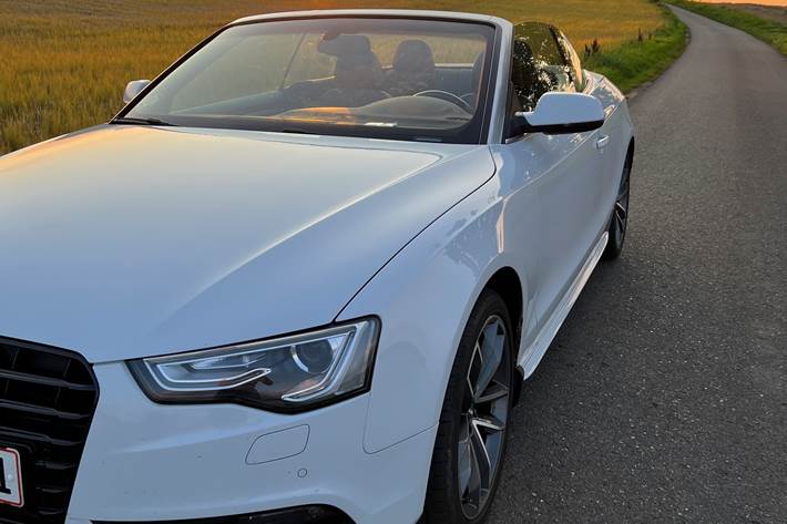 Hvid Audi A5 Cabriolet fra 2013