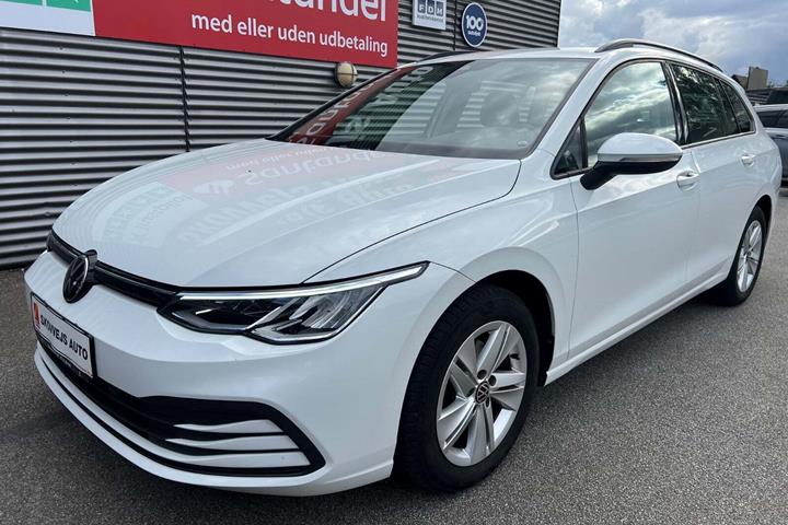 Hvid VW Golf VIII fra 2021