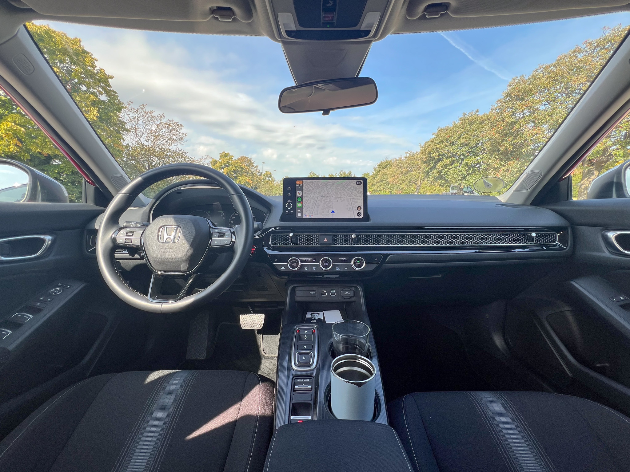 Rød Honda Civic fra 2024