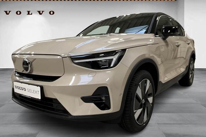 Beige Volvo EC40 fra 2025 set udefra