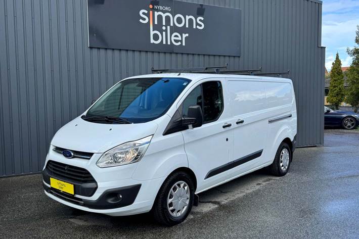 Hvid Ford Transit Custom 340L fra 2017