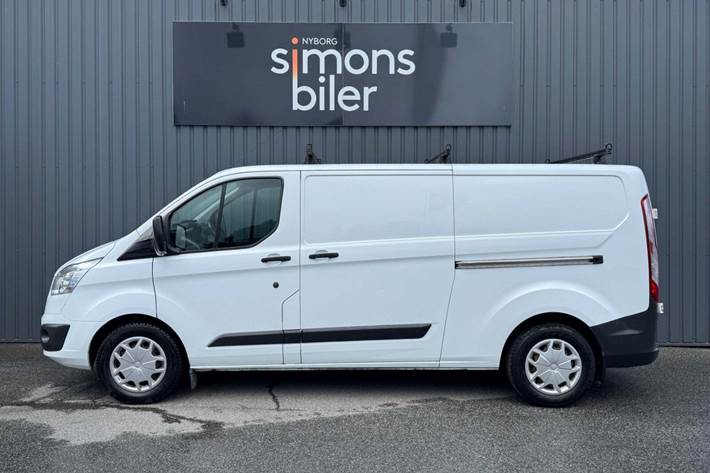 Hvid Ford Transit Custom 340L fra 2017