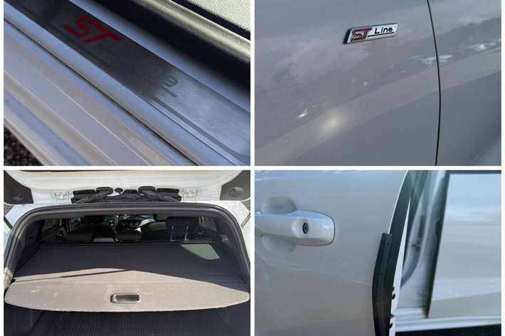 Hvid Ford Focus fra 2019