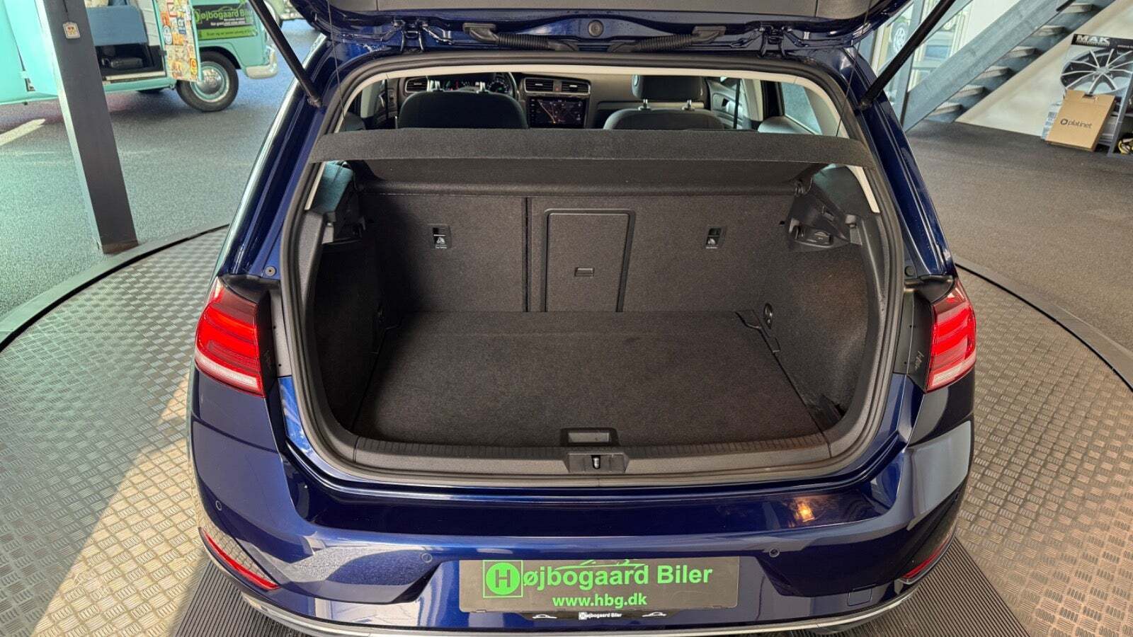 Blå VW e-Golf VII fra 2020