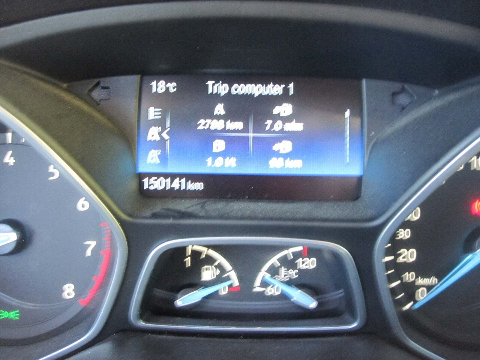 Sølv Ford Focus fra 2016