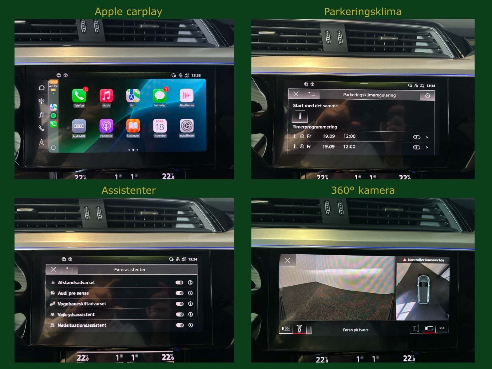 Sølv Audi e-tron fra 2022