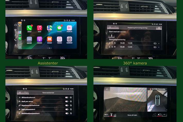 Sølv Audi e-tron fra 2022