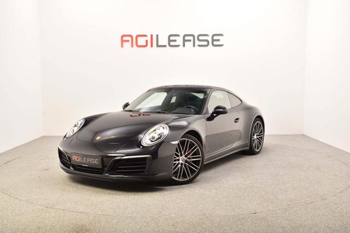 Sort Porsche 911 Carrera 4S fra 2017 set udefra