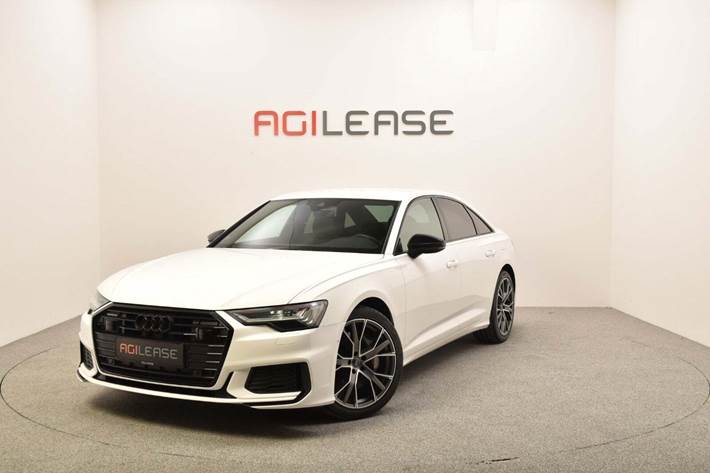 Hvid Audi A6 fra 2020 set udefra
