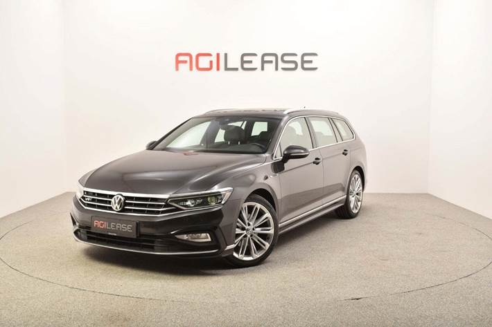 Grå VW Passat fra 2019 set udefra