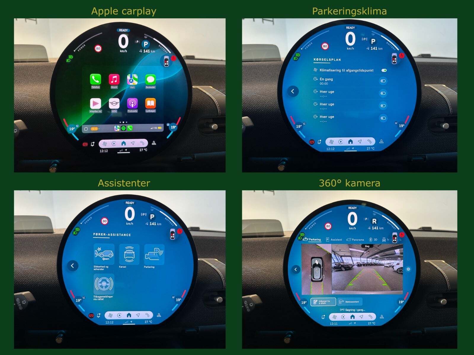 Sølv Mini Cooper E fra 2024