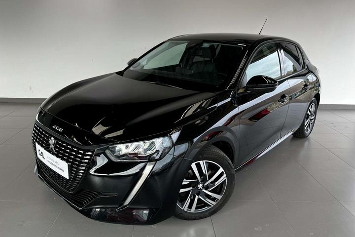 Sort Peugeot 208 fra 2023 set udefra