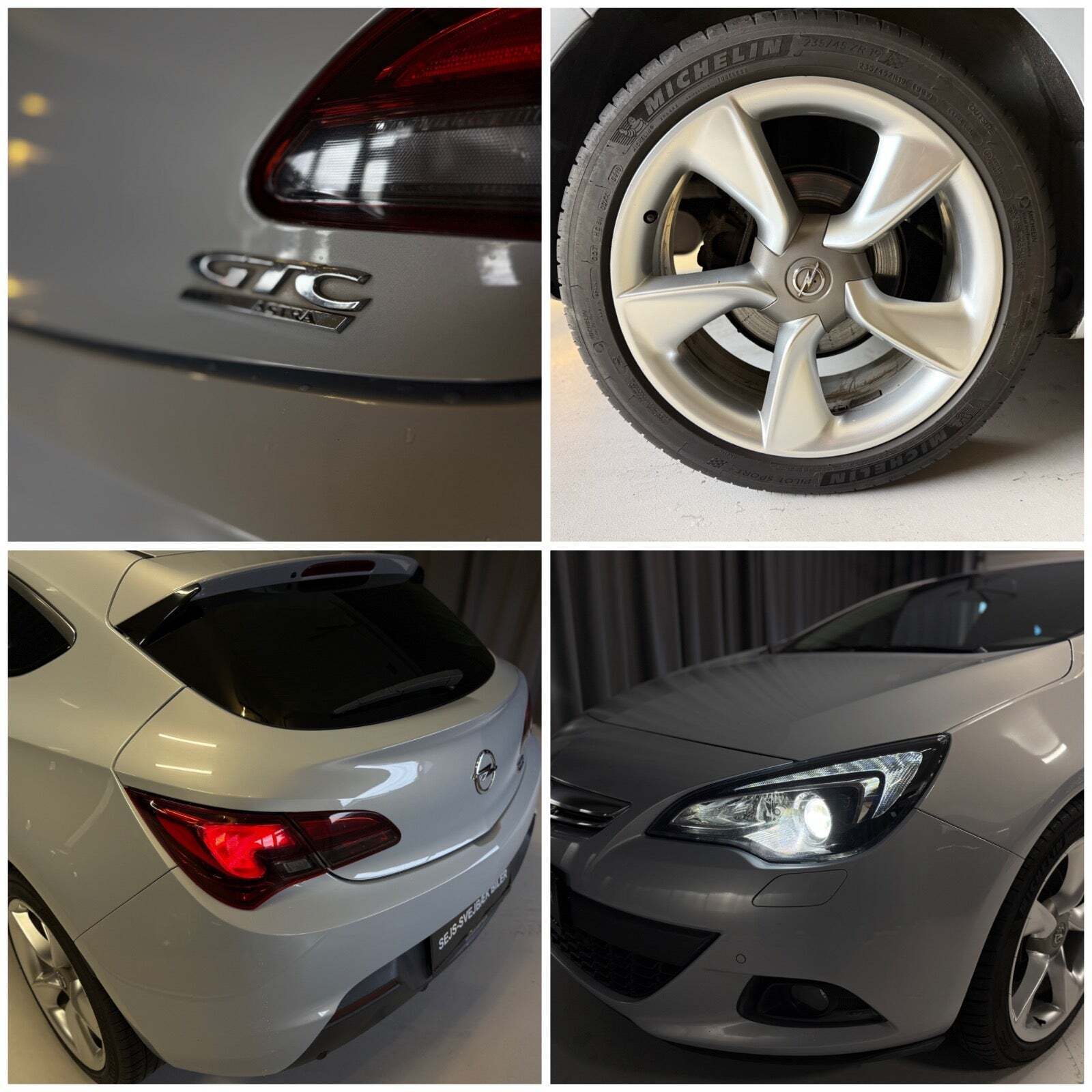 Sølv Opel Astra fra 2012