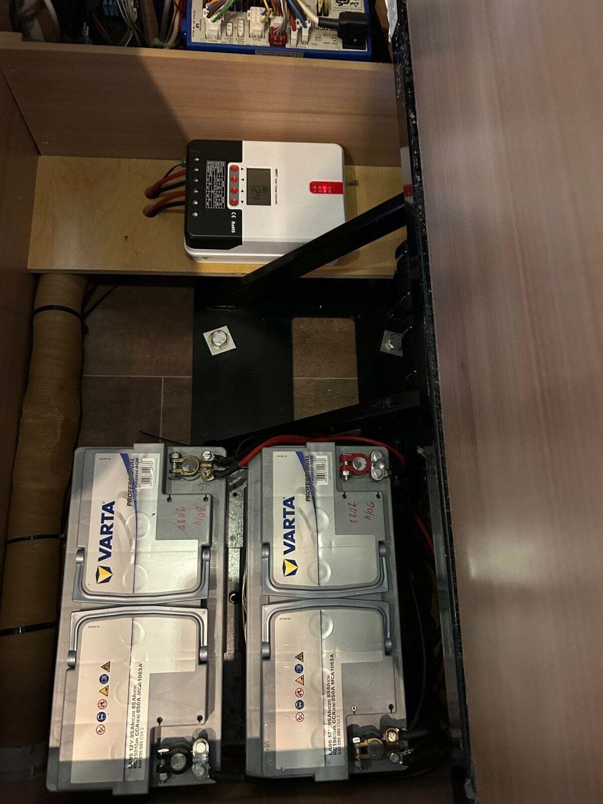 Hvid Fiat Bürstner fra 2011 set udefra