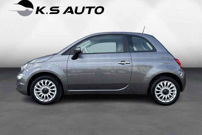 Grå Fiat 500 fra 2021