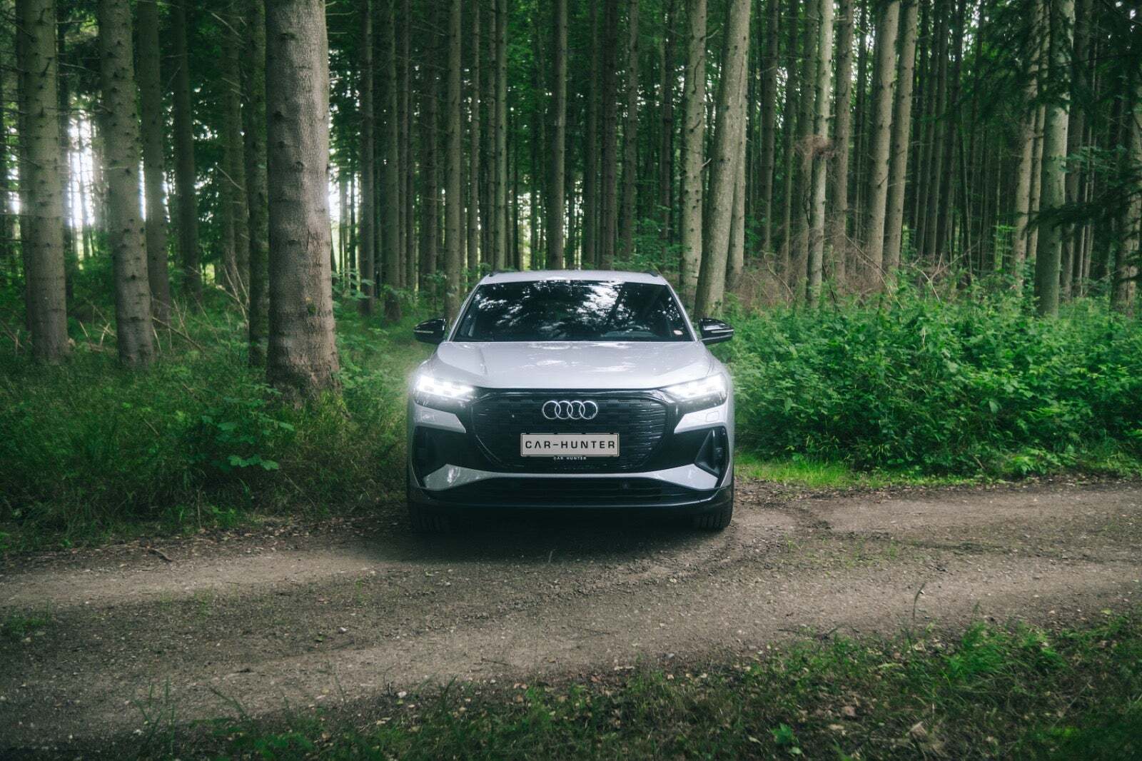 Sølv Audi Q4 e-tron fra 2022