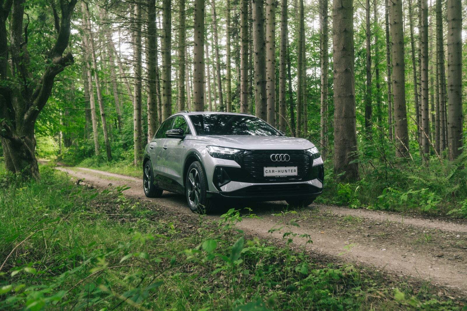 Sølv Audi Q4 e-tron fra 2022
