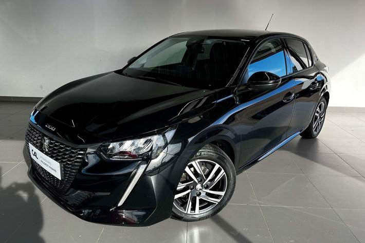 Sort Peugeot 208 fra 2023 set udefra