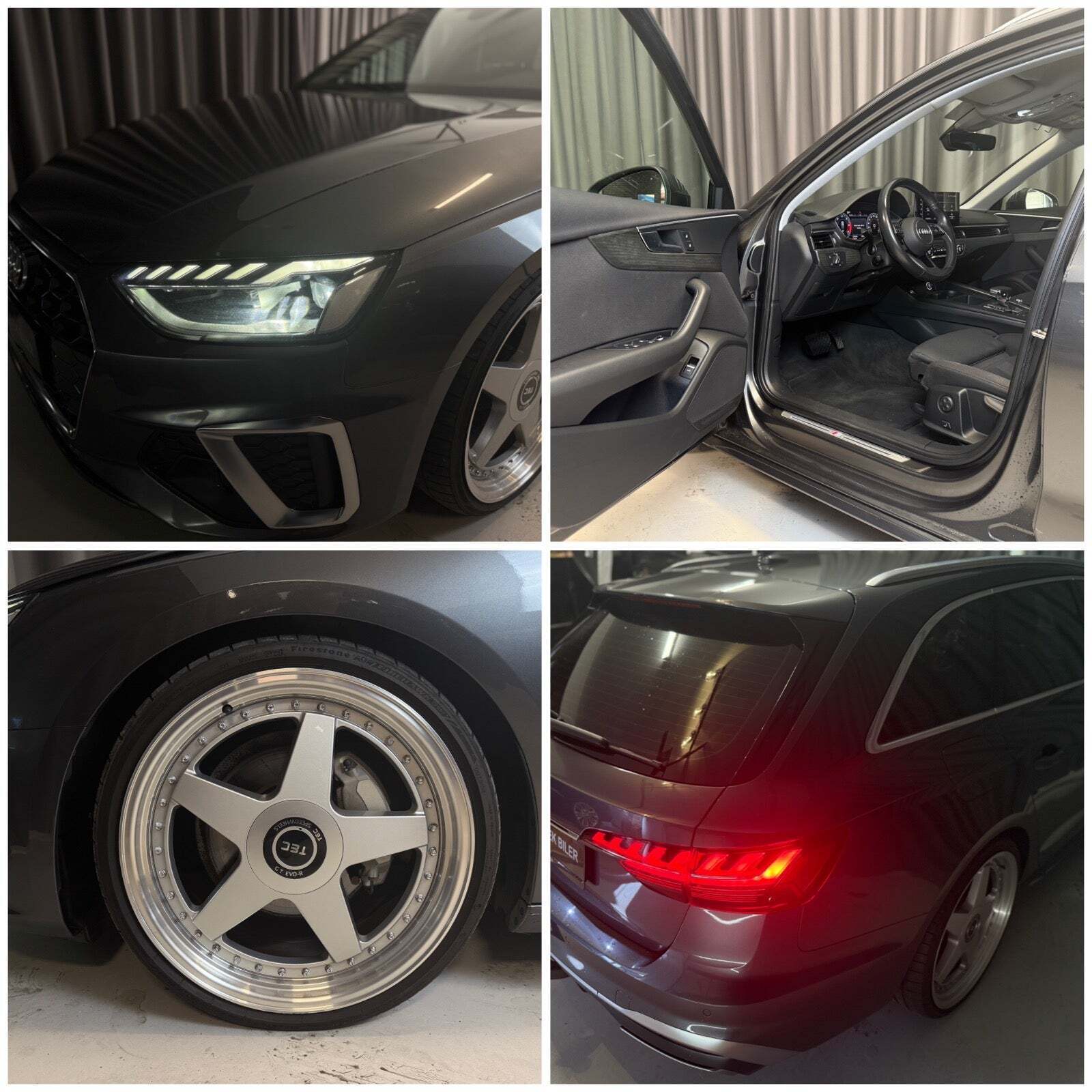 Grå Audi A4 fra 2020