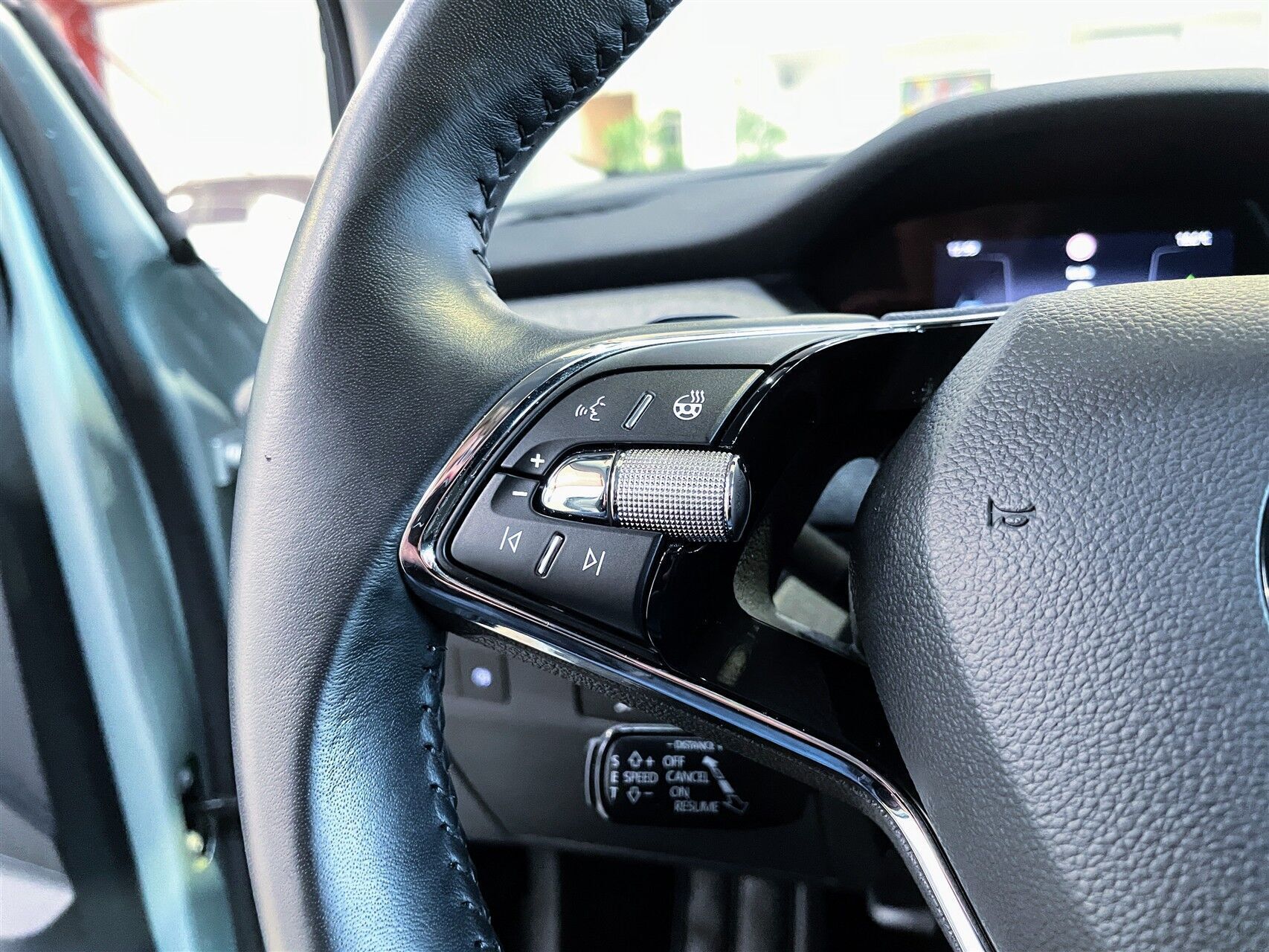 Grøn Skoda Enyaq iV fra 2021