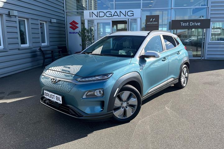 Blå Hyundai Kona fra 2020