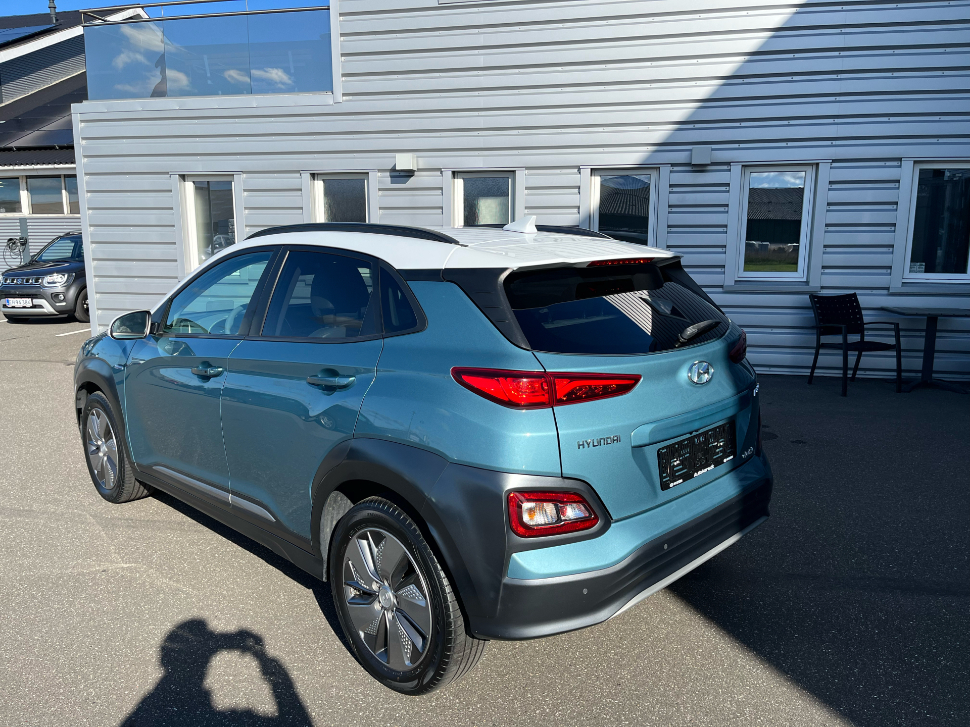 Blå Hyundai Kona fra 2020