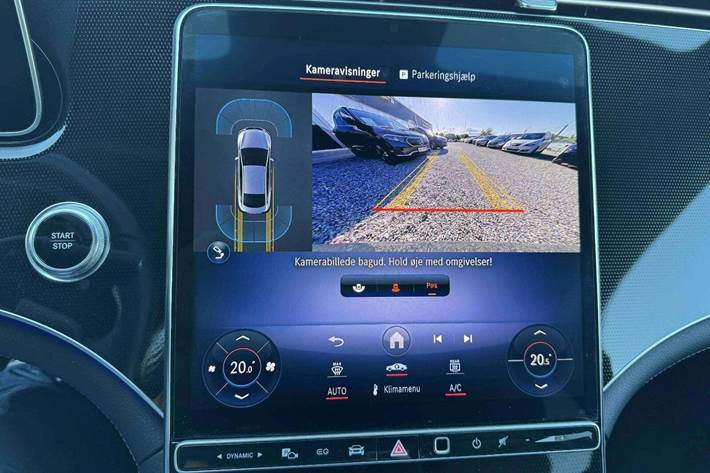 Grå Mercedes EQE350 fra 2023