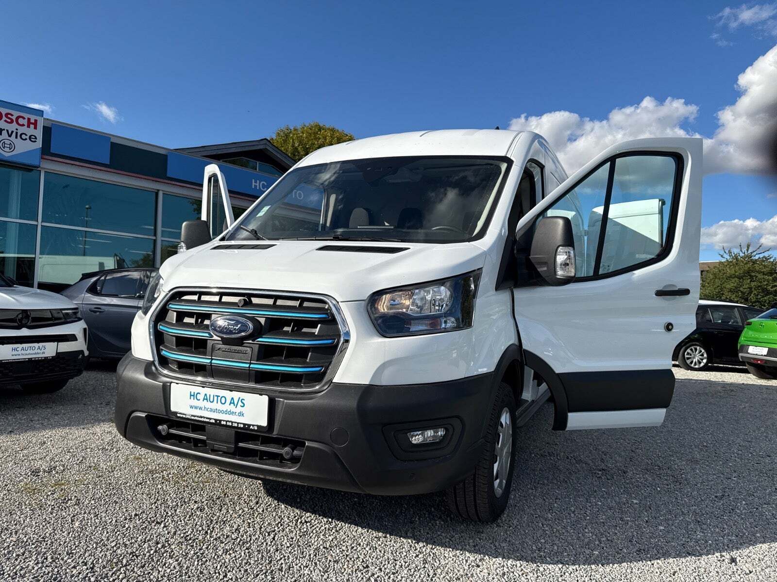 Hvid Ford E-Transit 350 L3 Van fra 2023