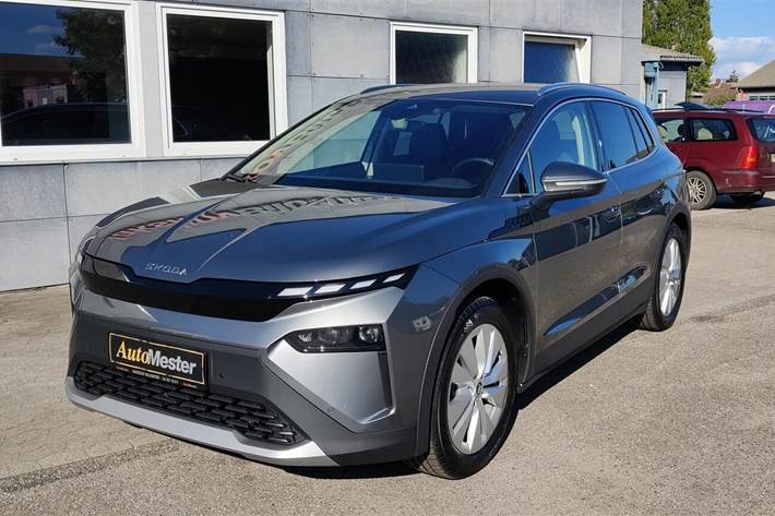 Grå Skoda Elroq fra 2025 set udefra