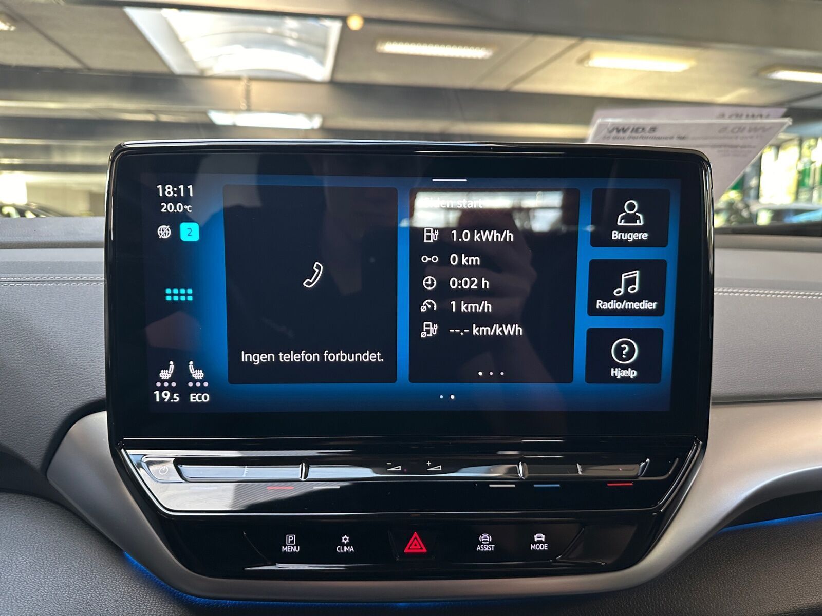 Blå VW ID.5 fra 2023