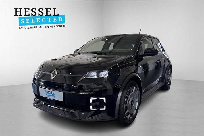 Sort Renault 5 E-Tech fra 2025 set udefra