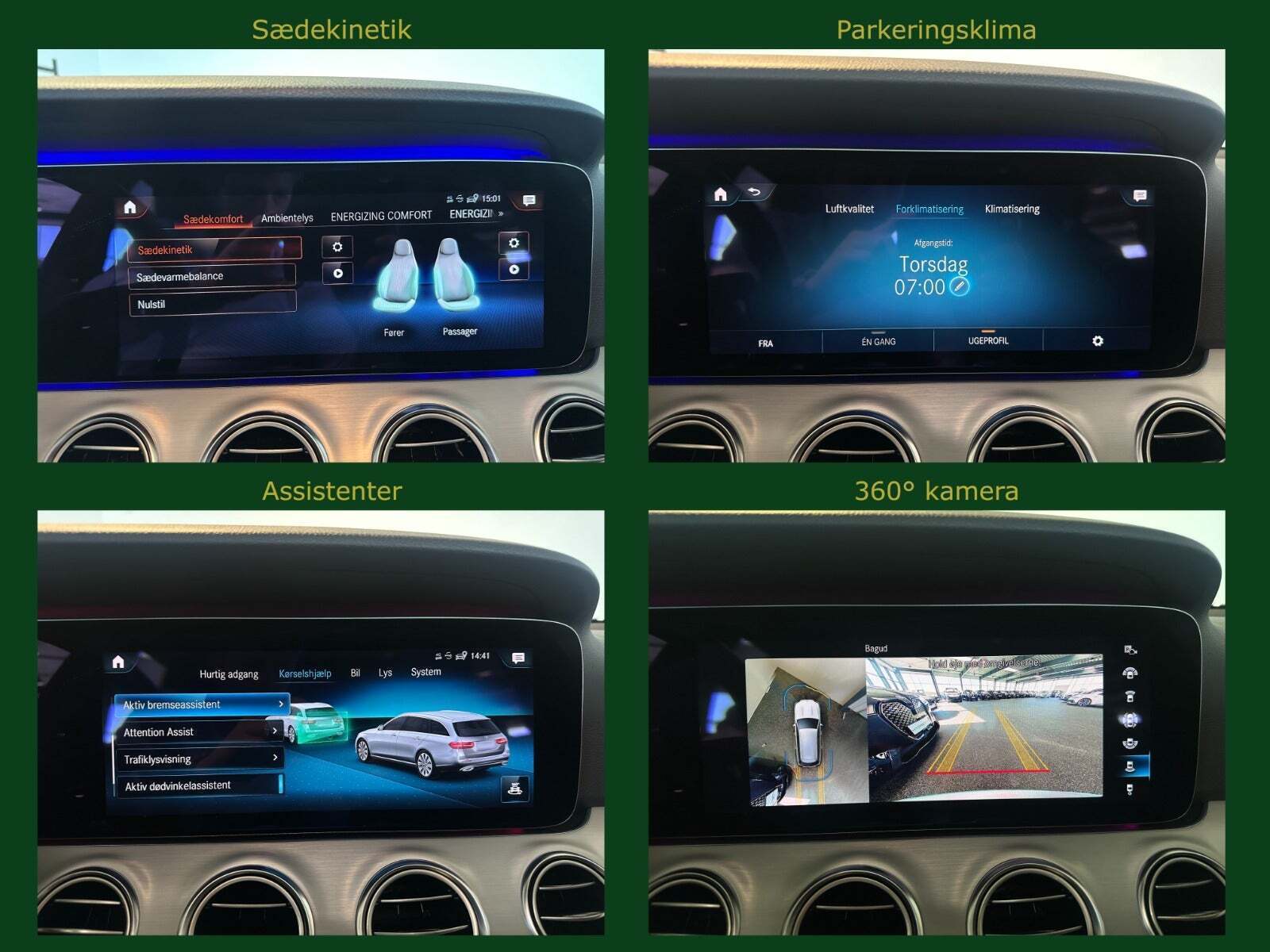 Sølv Mercedes E300 de fra 2021