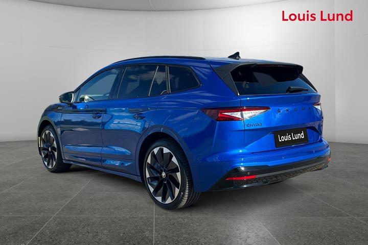 Blå Skoda Enyaq iV fra 2022