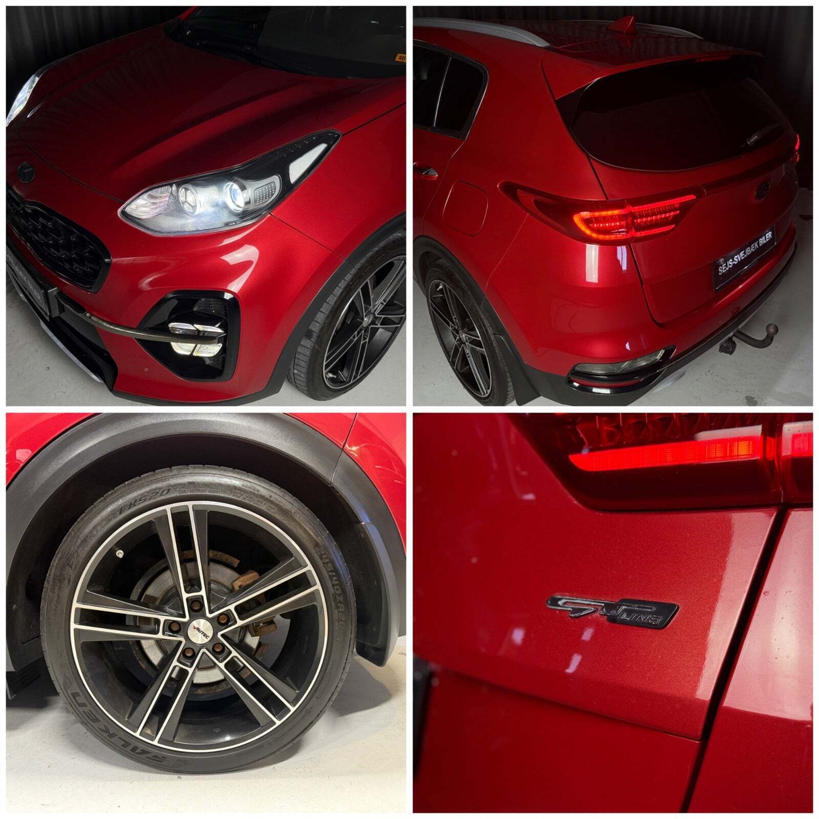 Rød Kia Sportage fra 2019