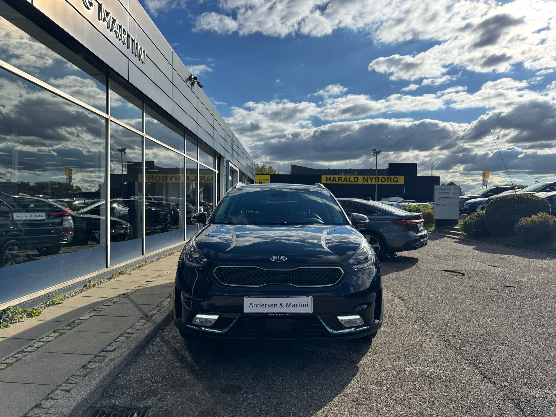 Blå Kia Niro fra 2018