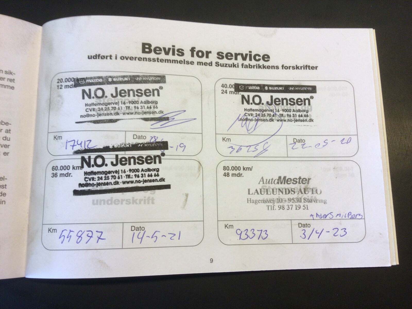 Rød Suzuki Baleno fra 2018