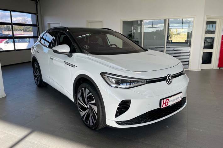 Hvid VW ID.4 fra 2022 set udefra