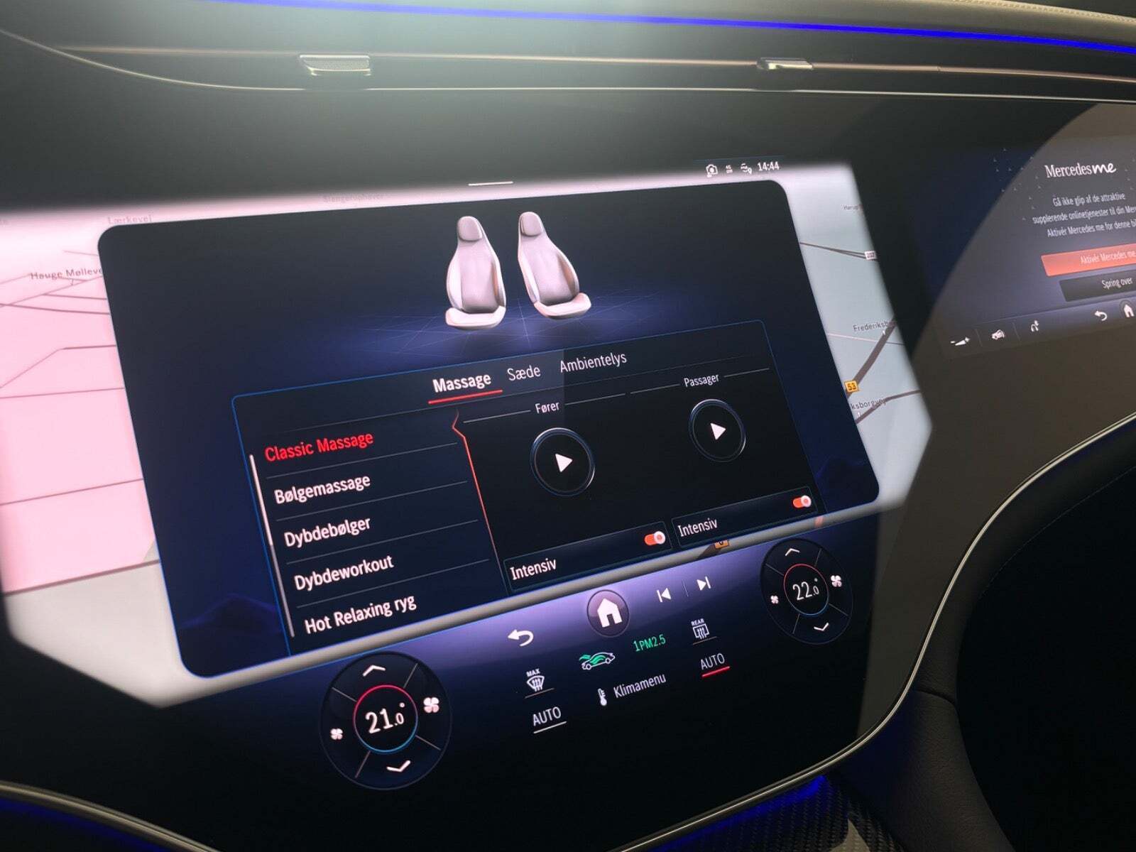 Sort Mercedes EQS580 fra 2022