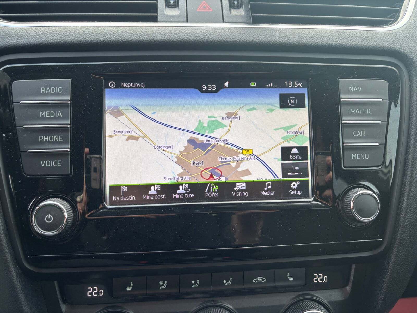 Hvid Skoda Octavia fra 2016