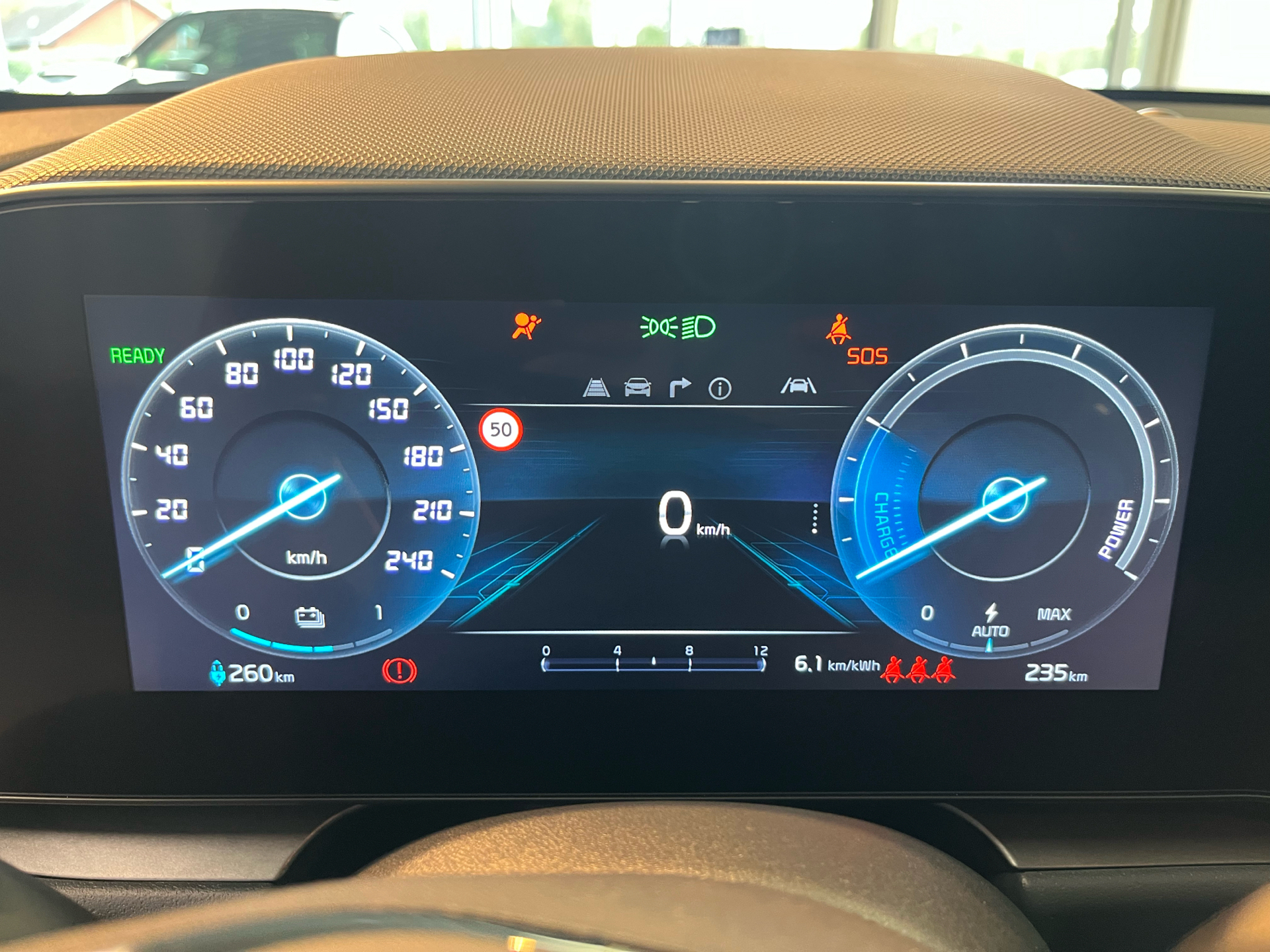 Blå Kia Niro EV fra 2025