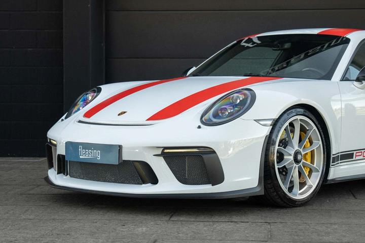 Hvid Porsche 911 GT3 fra 2018 set udefra