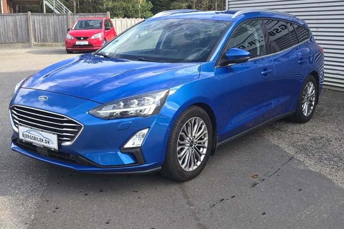 Blå Ford Focus fra 2020