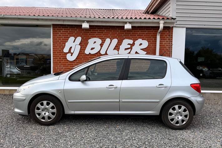 Sølv Peugeot 307 fra 2005