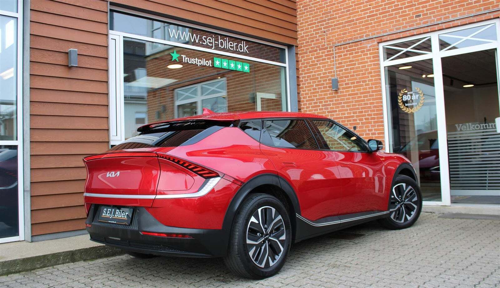 Rød Kia EV6 fra 2022