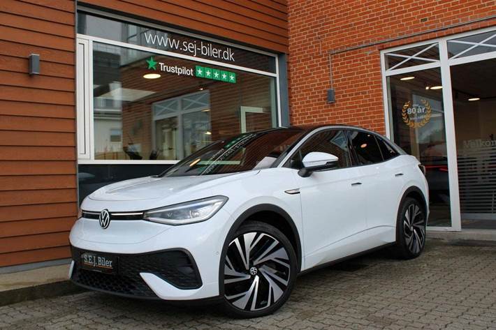 Hvid VW ID.5 fra 2022 set udefra