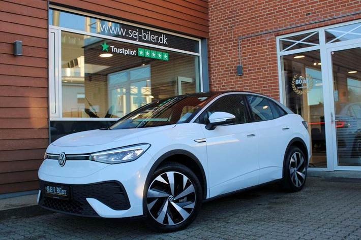 Hvid VW ID.5 fra 2023 set udefra