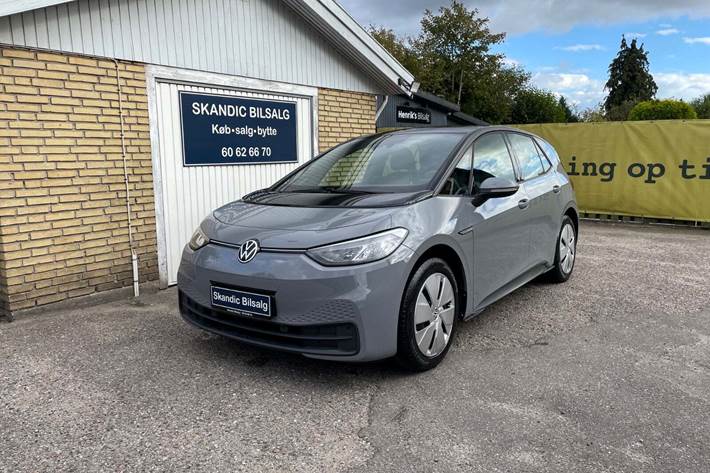 Grå VW ID.3 fra 2021 set udefra
